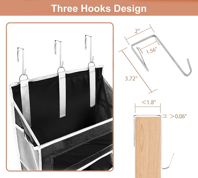 2 Packs 5-Tier Over the Door Storage Organizer - Image 4