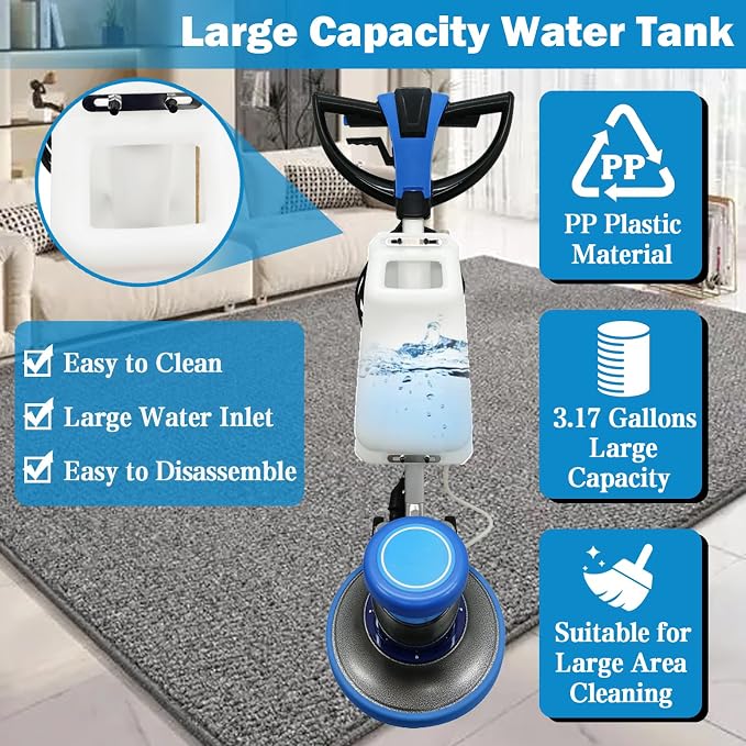 TECHTONGDA Floor Polisher Commercial Floor Buffer Scrubber Buffer Polisher - Image 5