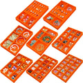 Jewelry Organizer Tray Stackable Velvet Jewelry Trays Drawer Inserts Earring by 7COLORSKY