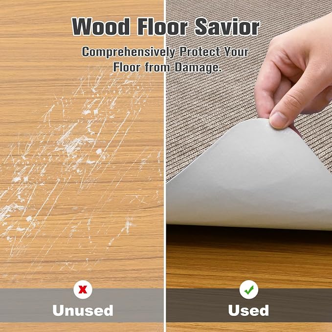 Placoot Desk Chair Mat for Hardwood Floor Corduroy Surface 1/6" Thick 55"x35" - Image 4