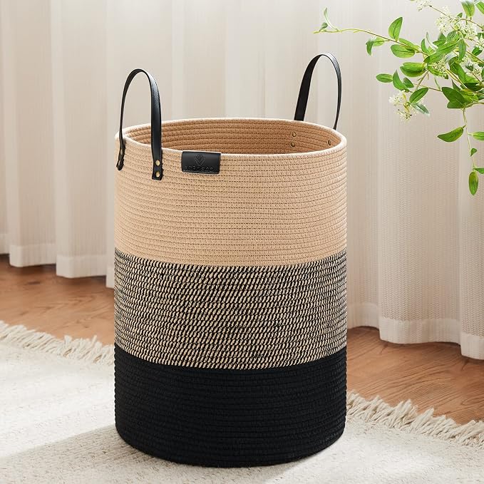 VIPOSCO Tall Laundry Basket, Large Dirty Clothes Hamper by VIPOSCO