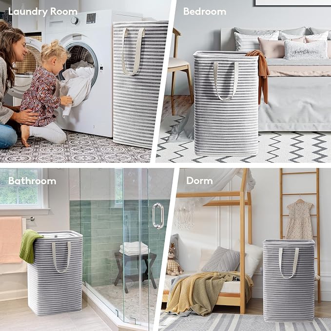 Lifewit 3 Pack Laundry Hamper Large Collapsible Laundry Baskets, Freestanding - Image 6