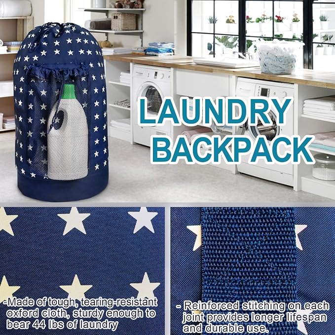 Dalykate Backpack Laundry Bag, Laundry Backpack - Image 5