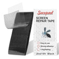 Black Screen Repair Tape, Strong Adhesive Fiberglass Patch Tape Mesh by Secopad