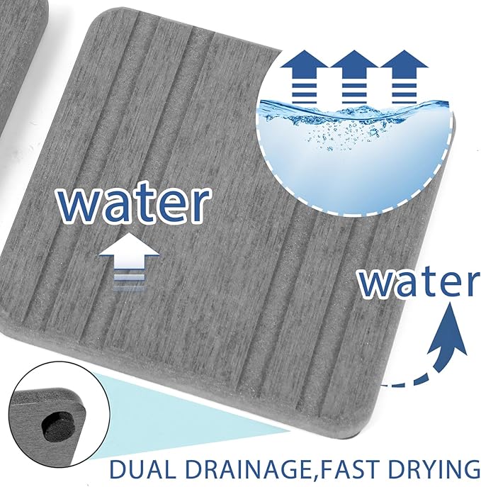 2PCS Water Absorbing Stone Tray, Quick Drying Diatomite Stone Sink Tray - Image 2