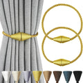 2 Pack Magnetic Curtain Tiebacks Rope Modern Handmade Curtain Tie Backs by CurtianTiebacks