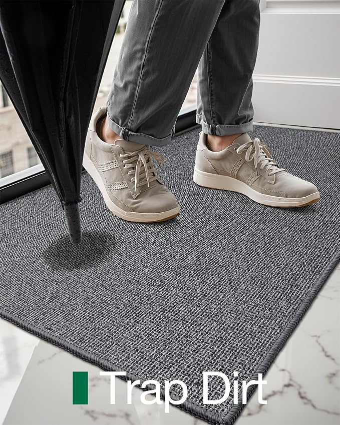 LUMI Indoor Door Mat 36"x56", Ultra Thin Low Profile Non-Slip Doormat - Image 7