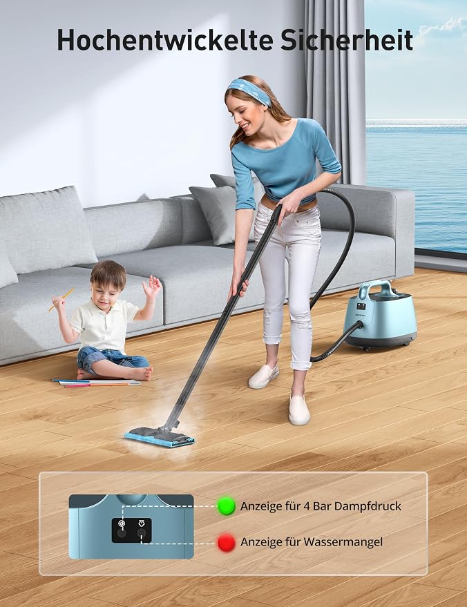 Steamer for Cleaning, Aspiron Multipurpose Portable Canister Steamer - Image 7