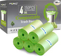 FORID 4 Gallon Garbage Bags, Strong Trash Can Liners, 15 Liter Wastebasket Bags by FORID