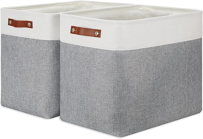 DULLEMELO Extra Large Storage Baskets, Fabric Storage Bins by DULLEMELO