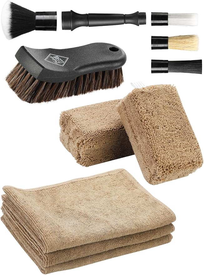 Fantasticlean 9PCS Car Interior Detailing Set, Microfiber Cloth & Applicator by Fantasticlean