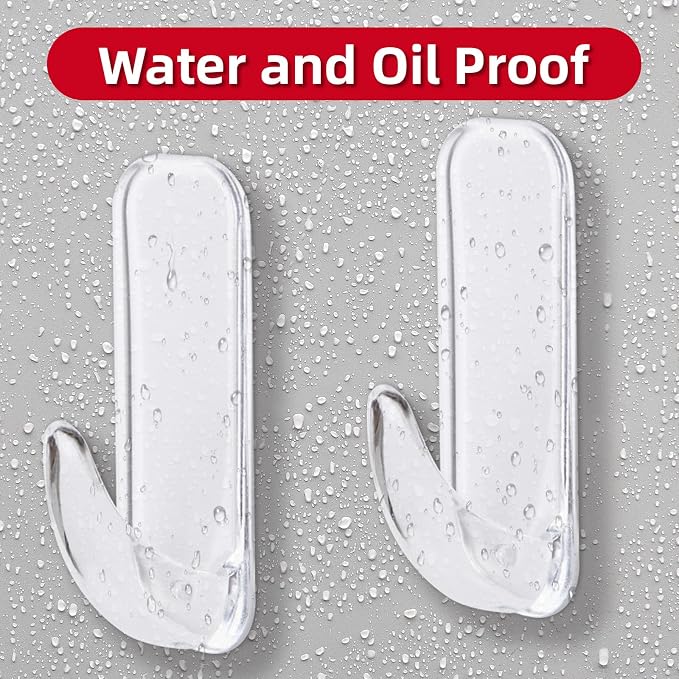 Wall Hooks for Hanging Heavy Duty, Medium 22 Self Adhesive Wall - Image 5