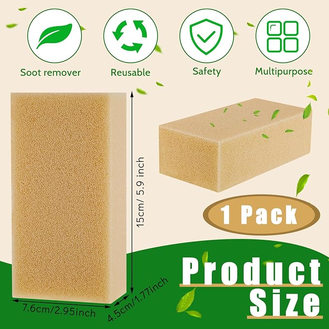 Tessco for you 1 Pcs Reusable Soot Eraser Sponge for Dry Cleaning - Image 2