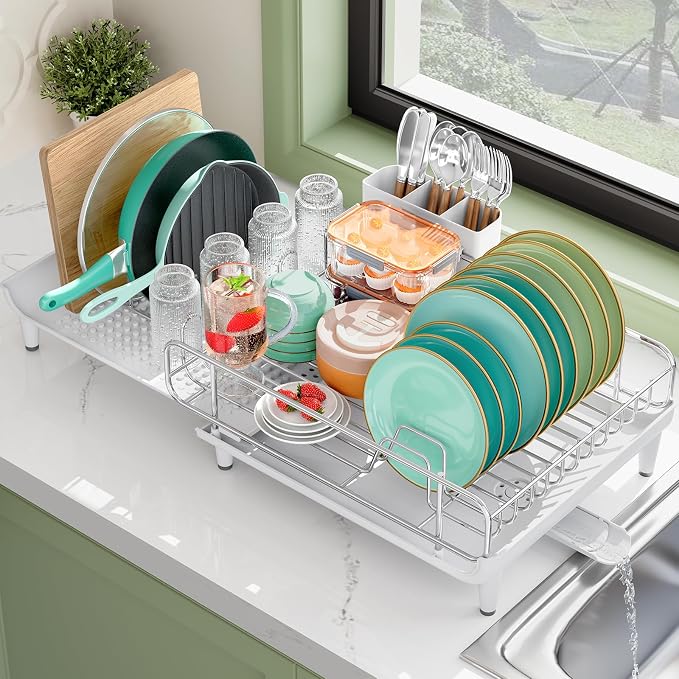 Expandable Dish Drying Rack, Foldable Dish Rack by Urackify
