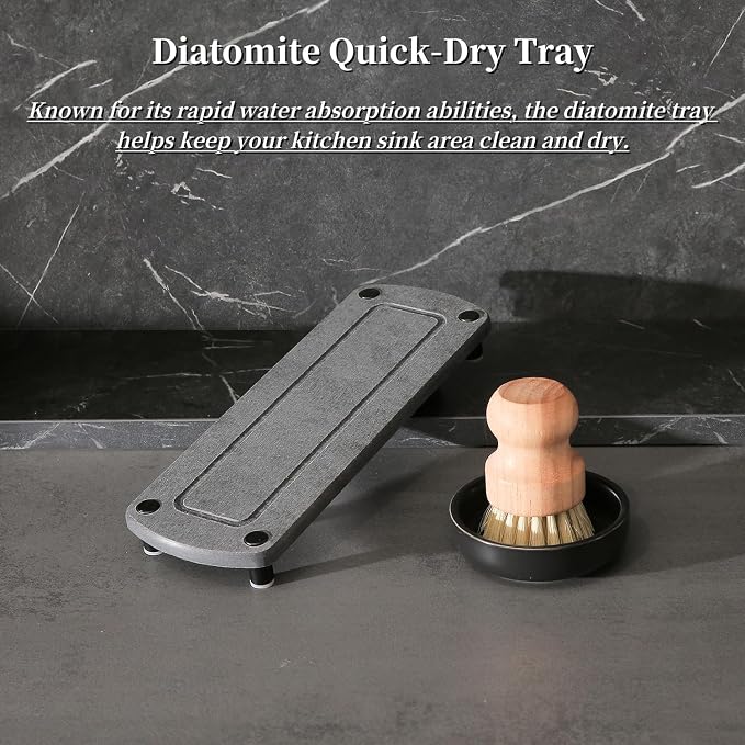 MOMEEMO Matte Black Soap Dispenser Set Comes - Image 4