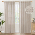 YoungsTex Natural Linen Curtains 84 Inches by YoungsTex