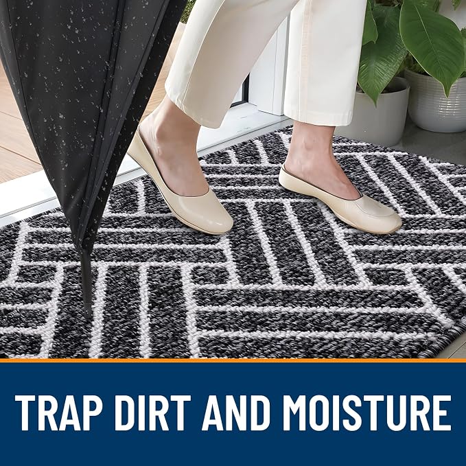 OLANLY Indoor Door Mat, 40x32 Inch, Dirt Resistant and Absorbent, Non-Slip - Image 2