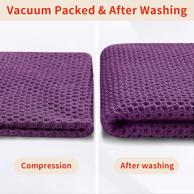 Homaxy 100% Cotton Waffle Weave Kitchen Dish Cloths, Ultra Soft Absorbent Quick - Image 7