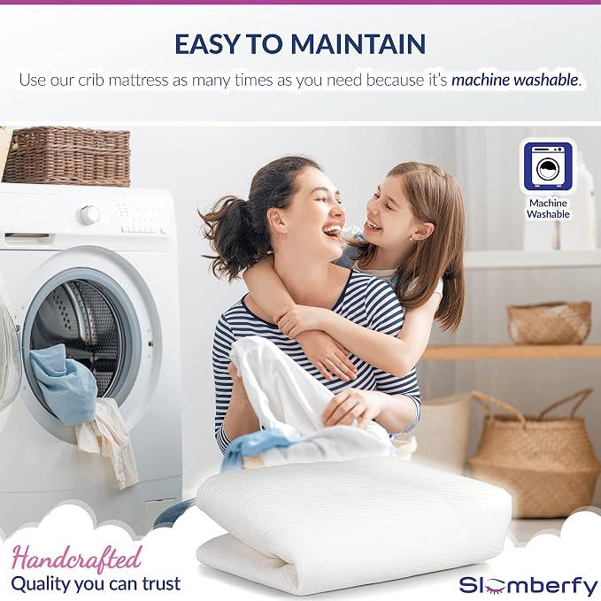 Bamboo Crib Mattress Protector by Slumberfy, Waterproof and Hypoallergenic - Image 7