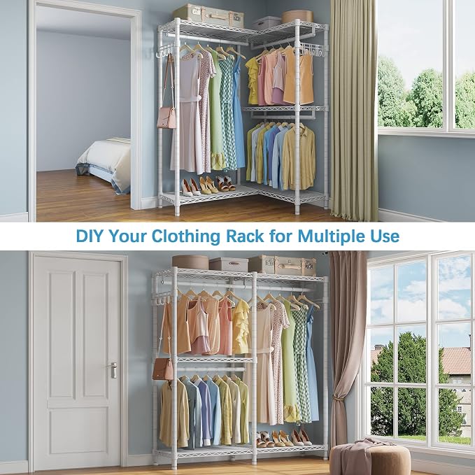 VIPEK L4 Garment Rack L Shaped Clothes Rack - Image 6