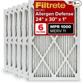 Filtrete 24x30x1 AC Furnace Air Filter, MERV 11, MPR 1000, Micro Allergen by Filtrete