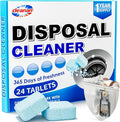 Foaming Garbage Disposal Cleaner and Deodorizer Tablets-24 Pack Food Disposal by cleanan
