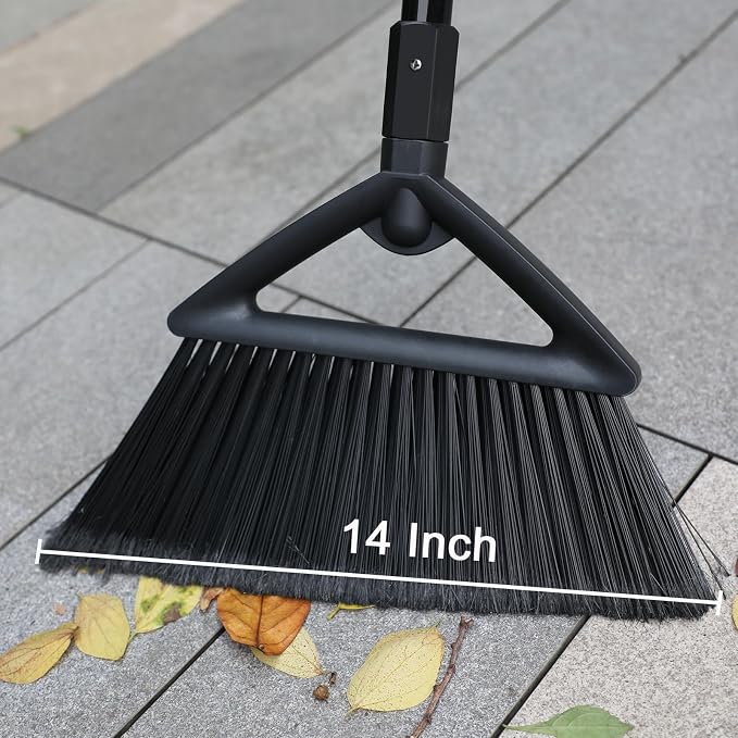 Heavy Duty Broom, Brooms for Sweeeping Indoor, Angle Broom - Image 2
