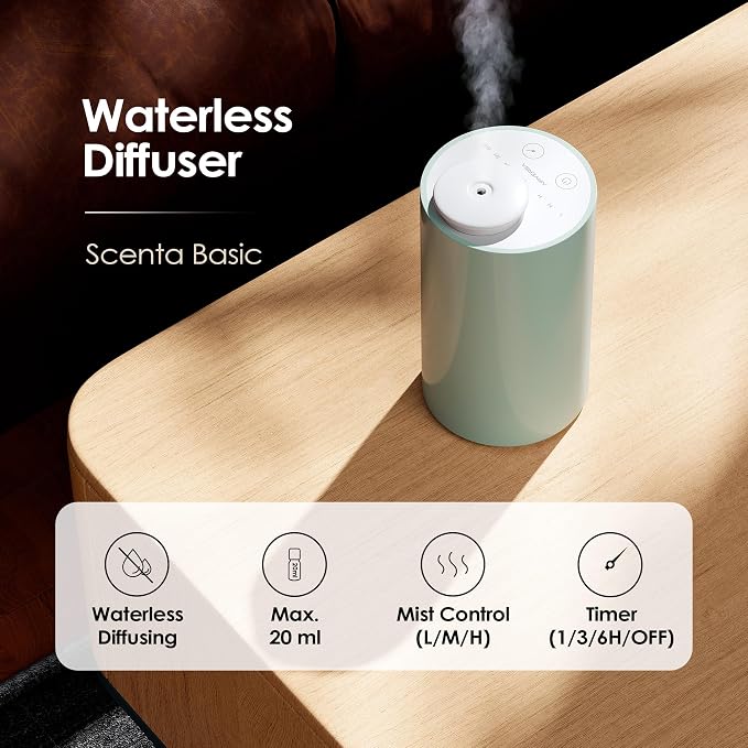Waterless Diffuser for Essential Oil, Battery Operated Nebulizer, 0.7 Fl.Oz./ - Image 2