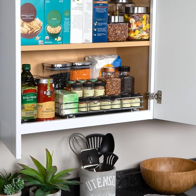 Pull Out Cabinet Organizer for Spices, Cans - Image 8