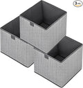 Storage Baskets, 11.8-Inch Woven Fabric Bins, Storage Cubes by EITMOW