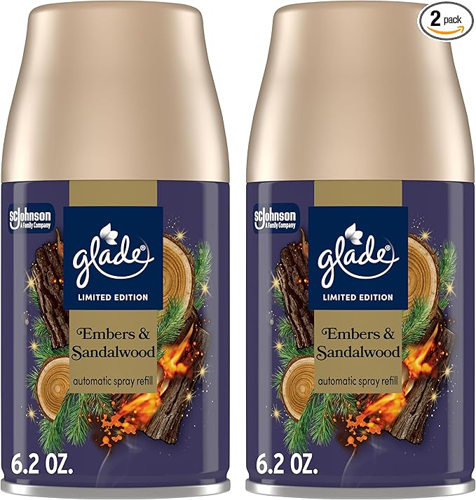 Glade Automatic Spray Refill, Embers & Sandalwood, Scented Air Freshener by Glade