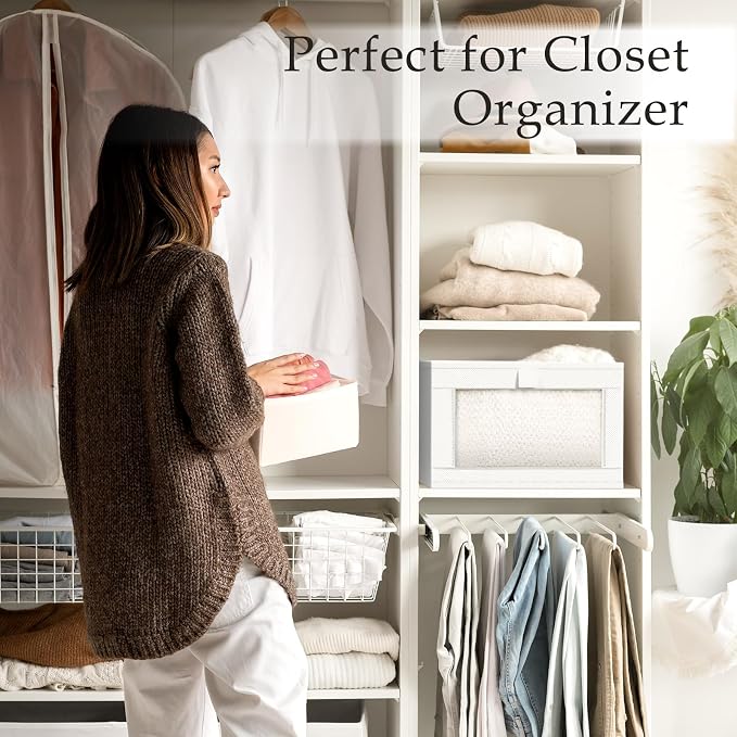 Criusia 6 Pack Linen Closet Organizers and Storage, Large Linen Closet Baskets - Image 6