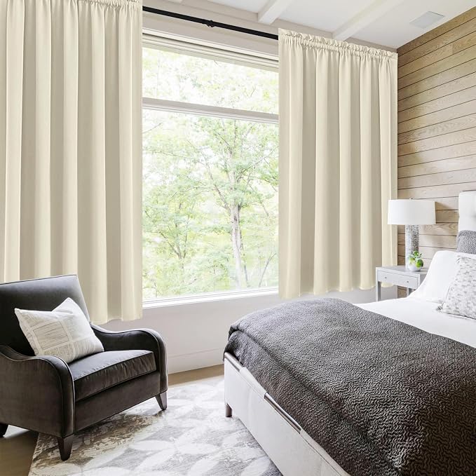 DWCN Blackout Curtains for Living Room Thermal Insulated, Energy Saving & Noise - Image 2