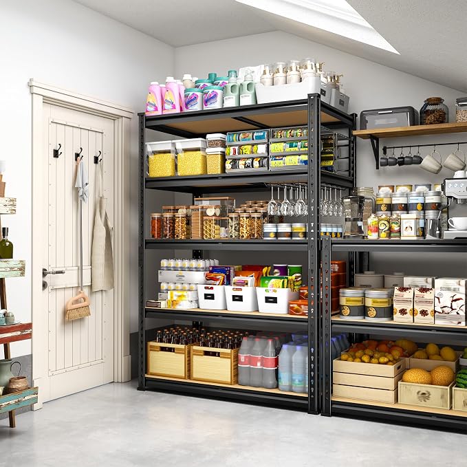 1980LBS Storage Shelves, 5-Tier Adjustable Pantry Shelves, Metal Shelving Unit - Image 7