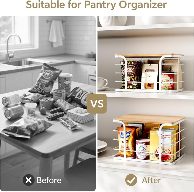 2 Pack Extra Large Stackable Pantry Organizer, Wall Mount Garbage Bag Holder - Image 7