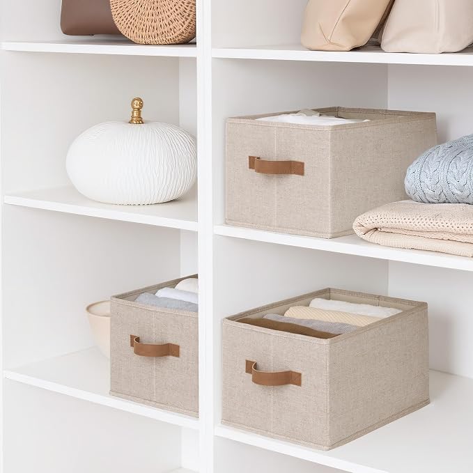 StorageWorks Storage Baskets for Shelves, Foldable Fabric Closet Storage Bins - Image 5