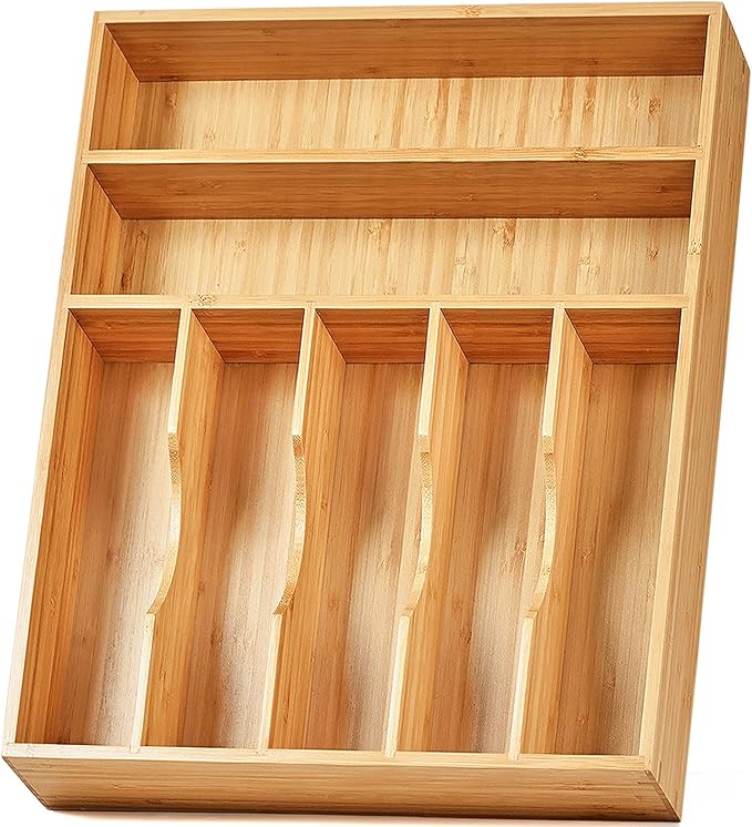 Umilife Kitchen Drawer Organizer, 12.5 Inch Silverware Utensil Tray Holder by Umilife