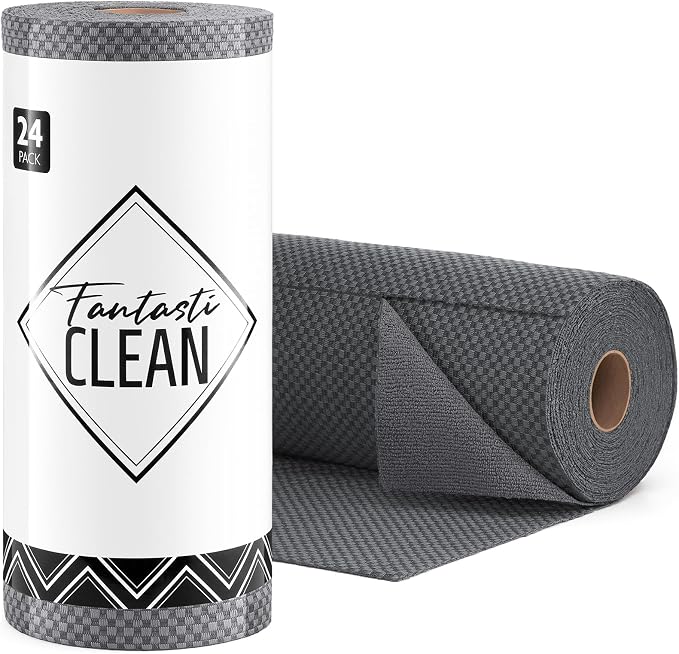 Fantasticlean Large Tear-Away Microfiber Cleaning Cloth Roll by Fantasticlean