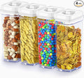 DWËLLZA KITCHEN Airtight Food Storage Containers – 4 Piece set Air Tight Pantry by DW%C3%8BLLZAKITCHEN