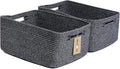 Large Storage Baskets for Shelves, Closet Organizers Bins for Clothes Blanket by MiniArkStorageBasketsHome