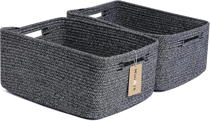 Large Storage Baskets for Shelves, Closet Organizers Bins for Clothes Blanket by MiniArkStorageBasketsHome
