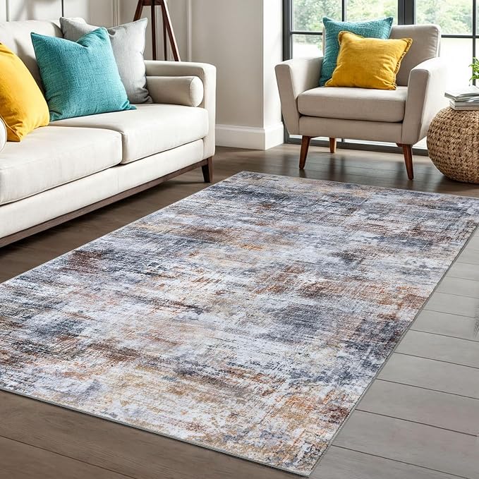 IOHOUZE Abstract Area Rug 4x6 Ft Washable Rugs by iOhouze
