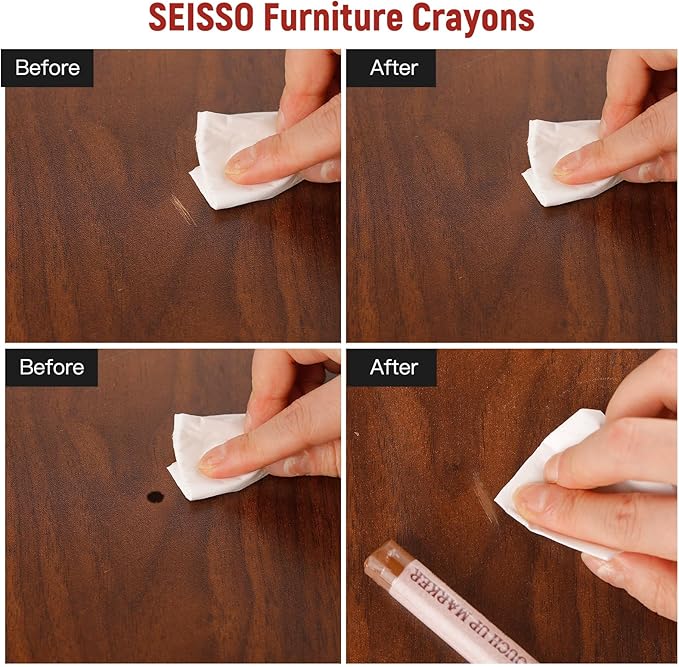 SEISSO Furniture Repair Crayon, Scratch Repair Wax, Furniture Marking Repair - Image 5
