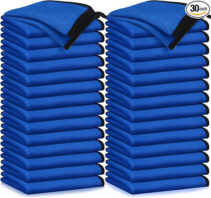Tallew 40 Pcs Microfiber Towels 16 Inch x 16 Inch Microfiber Cloth Car Drying by Tallew
