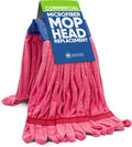 Commercial Mop Head Replacement – 1 Pack Medium Red Microfiber Tube Mop | by MicrofiberWholesale