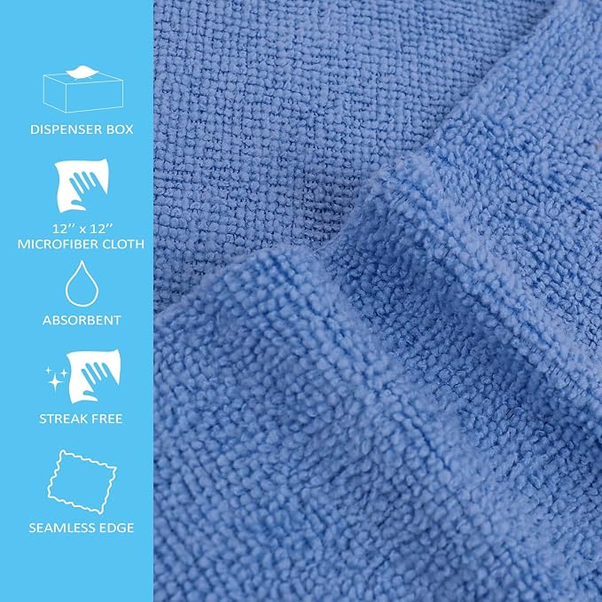Tricol Clean Profesional Resuable Lint Free Microfiber Edgeless Cleaning Cloth - Image 4