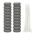 Shappy 20 Pieces Lint Traps Washing Machine Drain Hose Filter Stainless Steel by Shappy