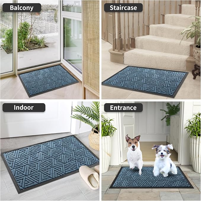 Yimobra Large Door Mat 36x24, All-Weather Waterproof Non-Slip Welcome Matt - Image 8