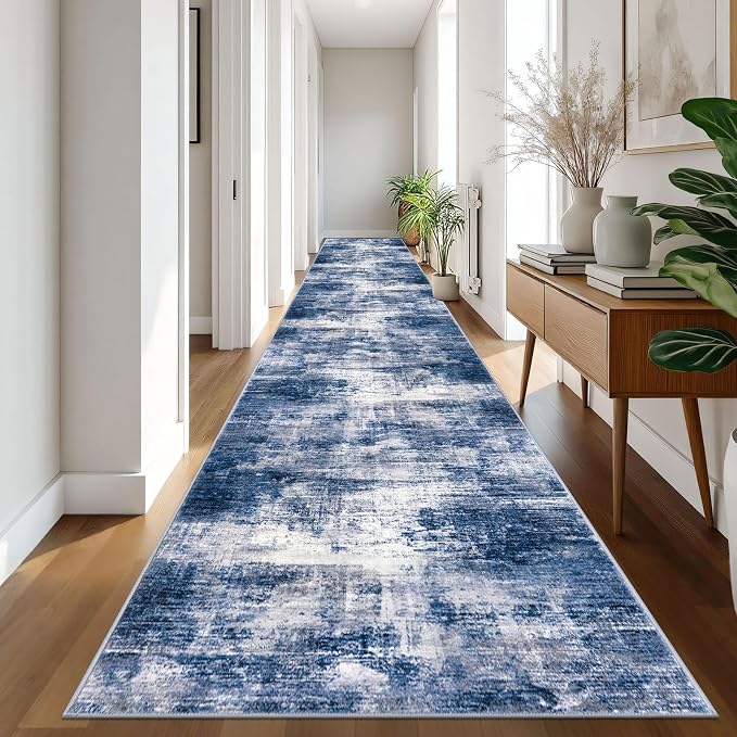 IOHOUZE Abstract Runner Rug 3x20 Ft Extra Long Washable Runners - Image 8