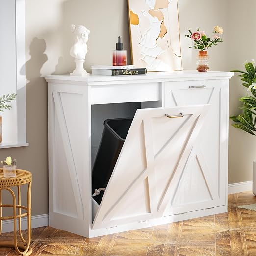 Betterhood TOLEAD Tilt Out Trash Can Cabinet, Hidden Trash Bin - Image 8